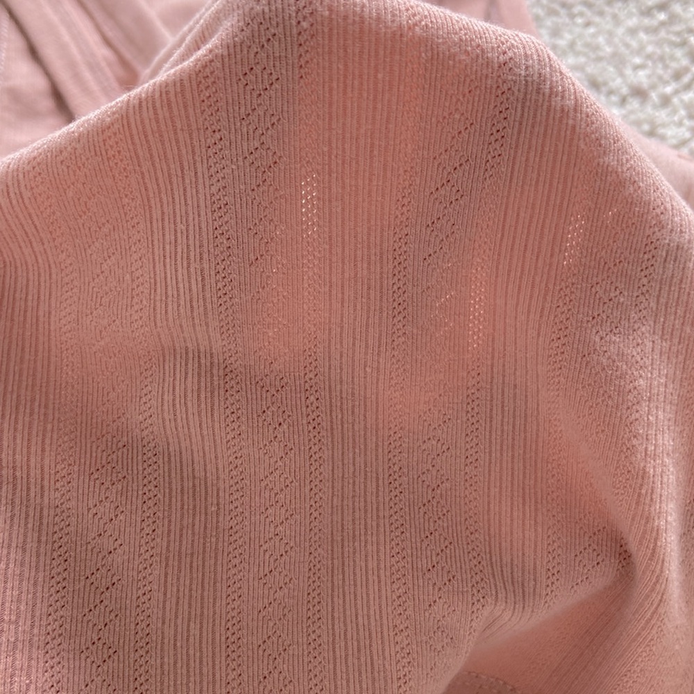 Dress Forum • Dusty Rose Pointelle Cropped Tank - Picture 4 of 12